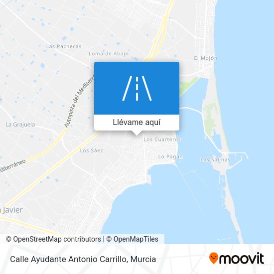 Mapa Calle Ayudante Antonio Carrillo
