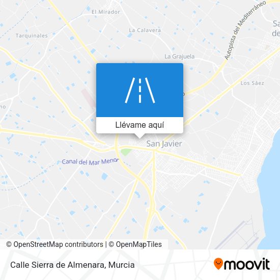 Mapa Calle Sierra de Almenara