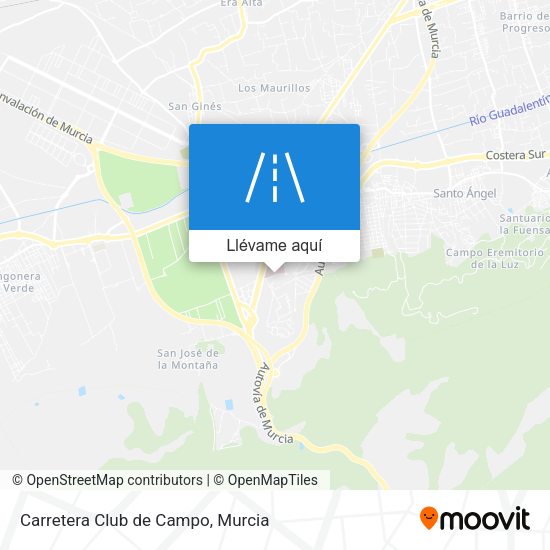Mapa Carretera Club de Campo