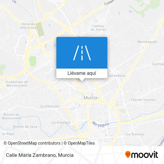 Mapa Calle María Zambrano