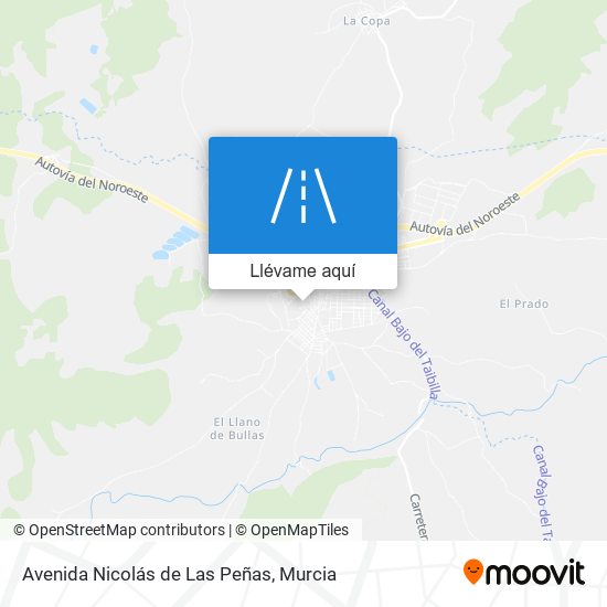Mapa Avenida Nicolás de Las Peñas