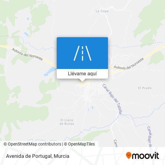 Mapa Avenida de Portugal