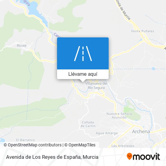 Mapa Avenida de Los Reyes de España