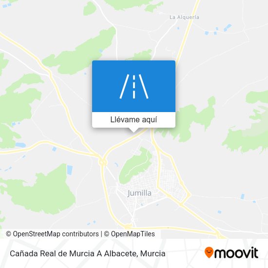 Mapa Cañada Real de Murcia A Albacete