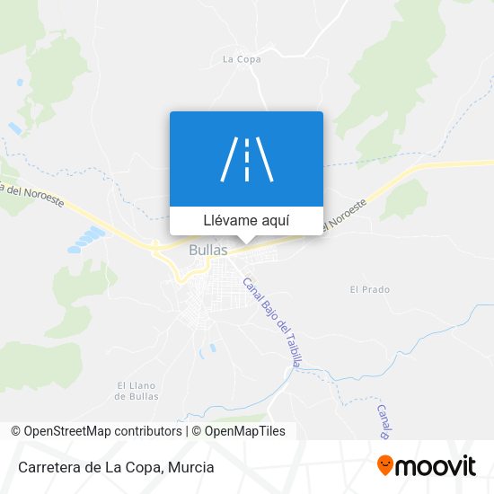 Mapa Carretera de La Copa