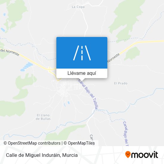 Mapa Calle de Miguel Induráin