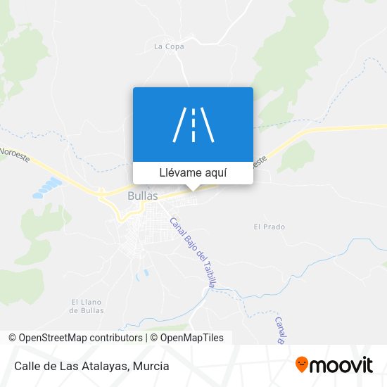 Mapa Calle de Las Atalayas