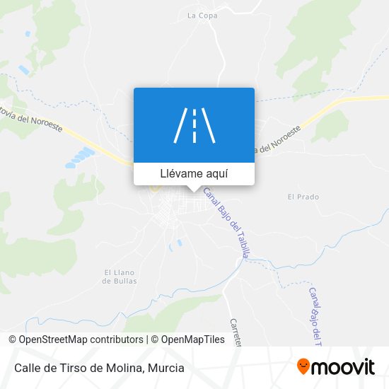 Mapa Calle de Tirso de Molina