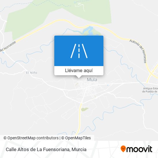 Mapa Calle Altos de La Fuensoriana