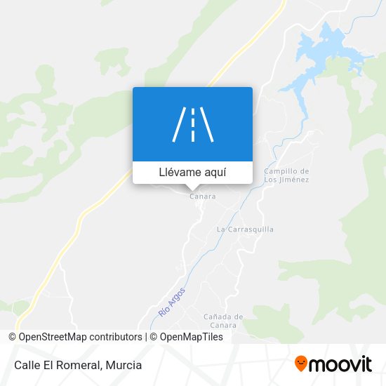 Mapa Calle El Romeral
