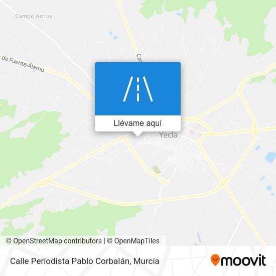 Mapa Calle Periodista Pablo Corbalán