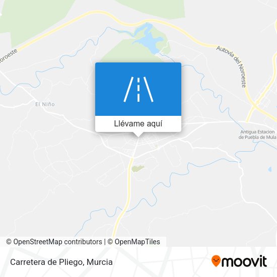 Mapa Carretera de Pliego