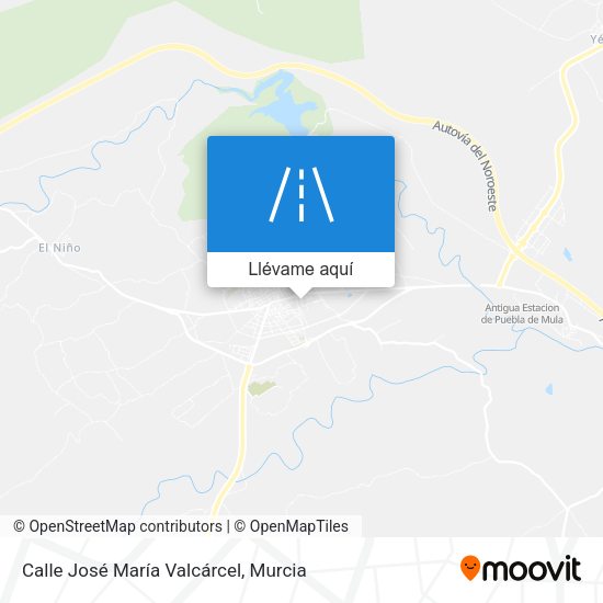 Mapa Calle José María Valcárcel