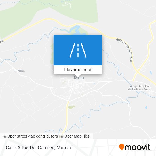 Mapa Calle Altos Del Carmen