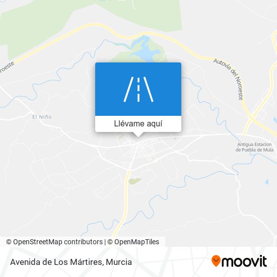 Mapa Avenida de Los Mártires