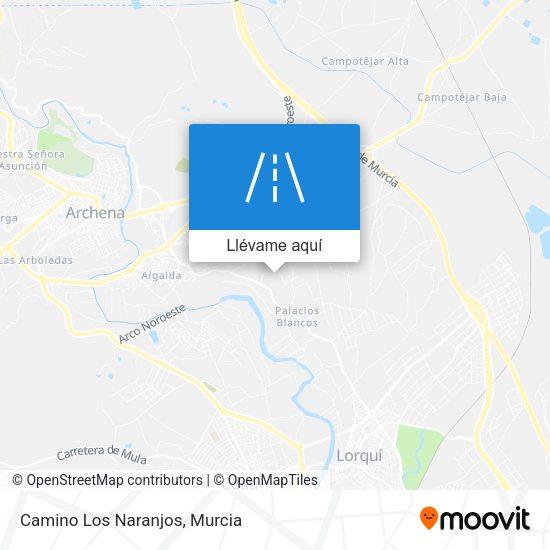 Mapa Camino Los Naranjos