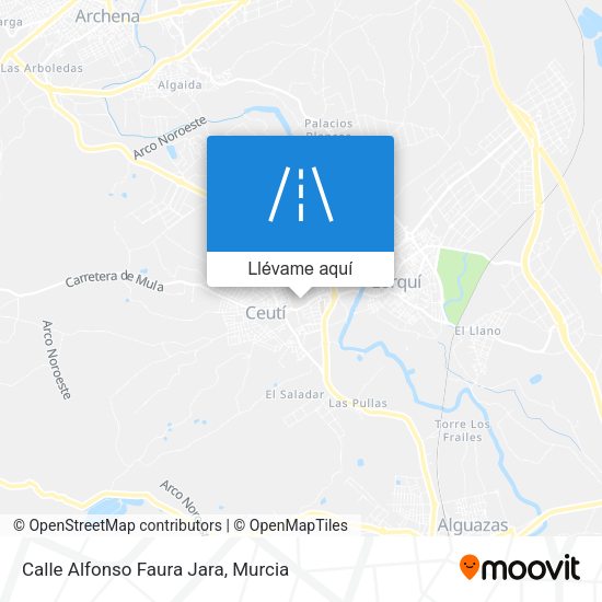 Mapa Calle Alfonso Faura Jara