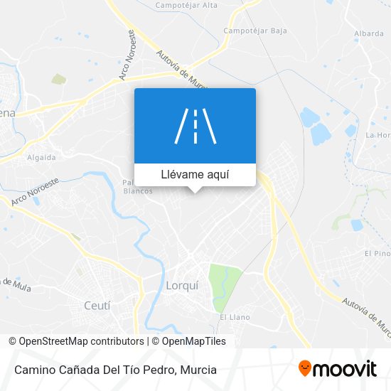 Mapa Camino Cañada Del Tío Pedro