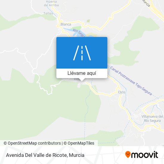 Mapa Avenida Del Valle de Ricote