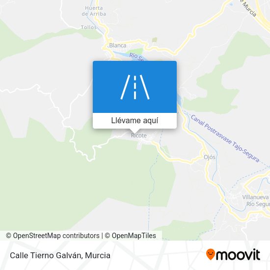 Mapa Calle Tierno Galván