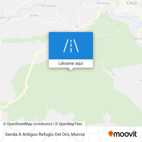 Mapa Senda A Antiguo Refugio Del Oro