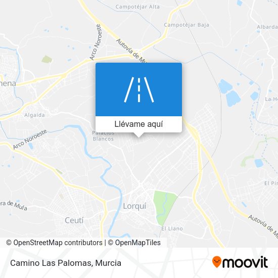 Mapa Camino Las Palomas