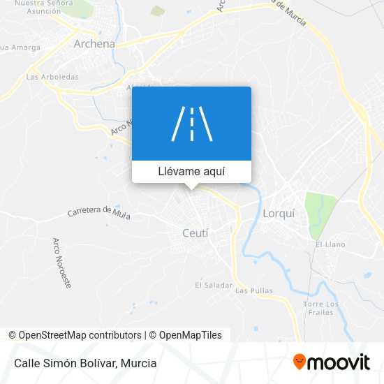 Mapa Calle Simón Bolívar