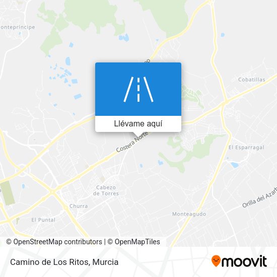 Mapa Camino de Los Ritos