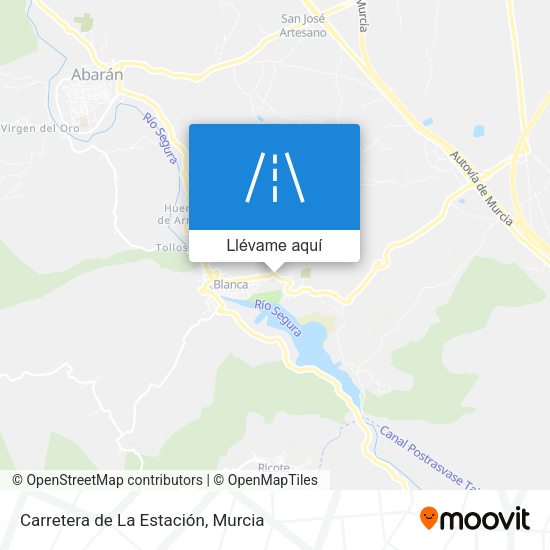 Mapa Carretera de La Estación