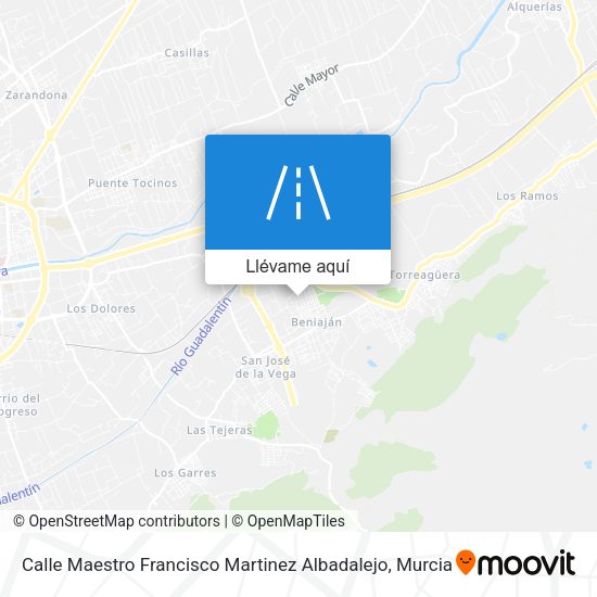 Mapa Calle Maestro Francisco Martinez Albadalejo