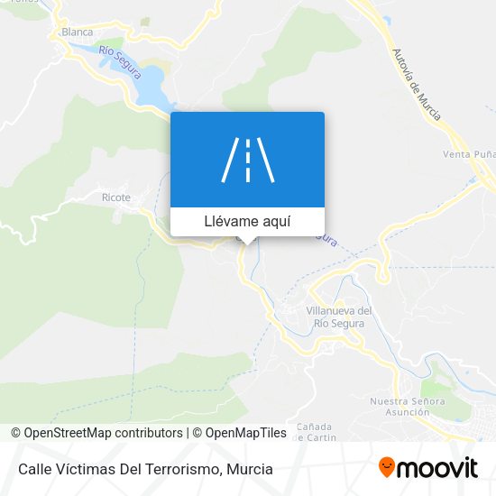 Mapa Calle Víctimas Del Terrorismo