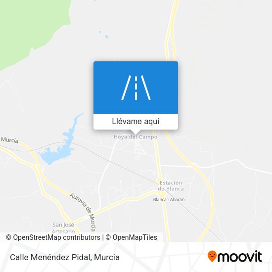 Mapa Calle Menéndez Pidal