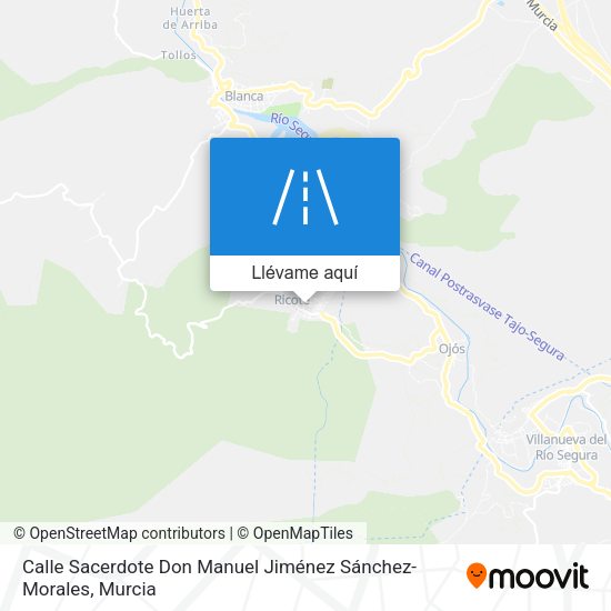 Mapa Calle Sacerdote Don Manuel Jiménez Sánchez-Morales