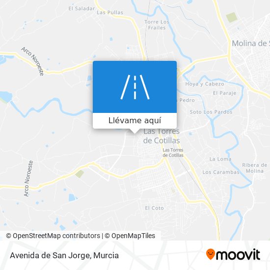 Mapa Avenida de San Jorge