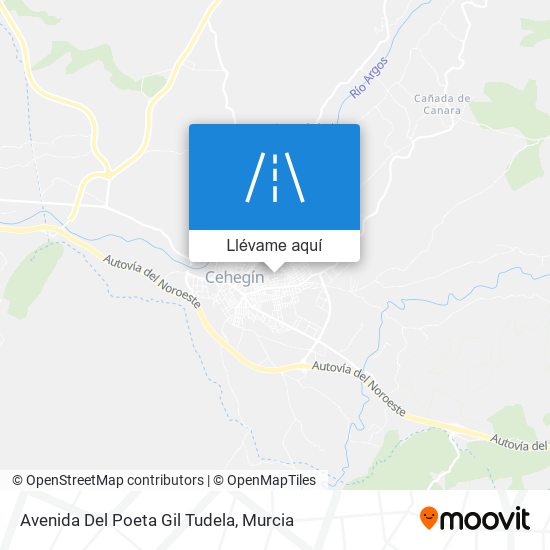 Mapa Avenida Del Poeta Gil Tudela