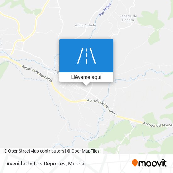 Mapa Avenida de Los Deportes