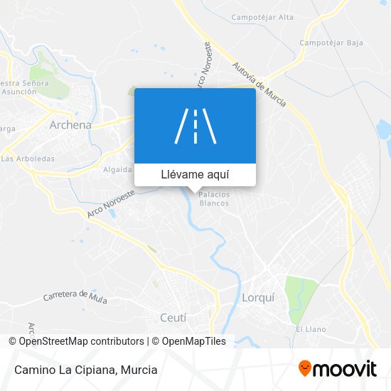 Mapa Camino La Cipiana