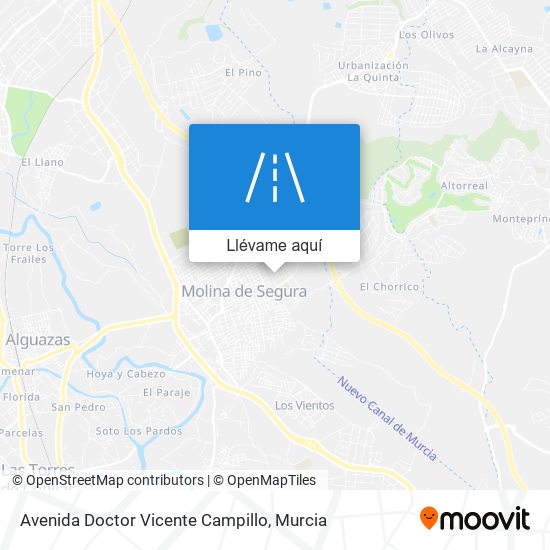 Mapa Avenida Doctor Vicente Campillo