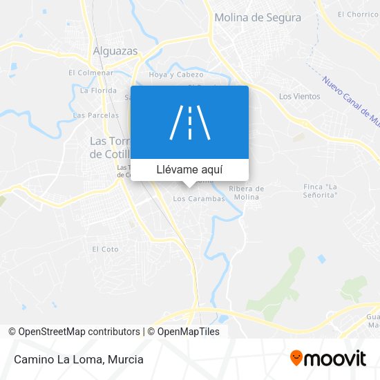 Mapa Camino La Loma