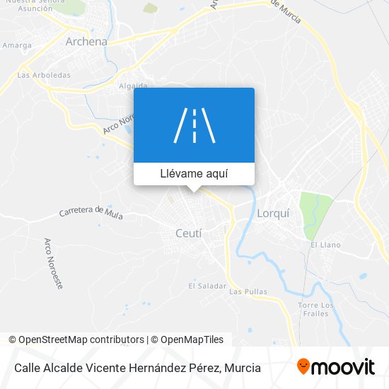 Mapa Calle Alcalde Vicente Hernández Pérez