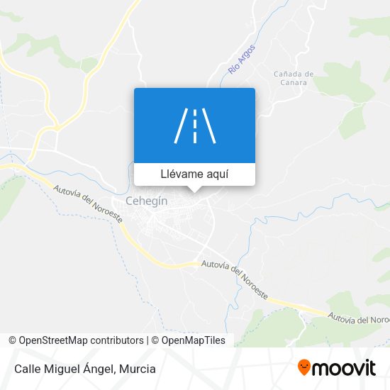 Mapa Calle Miguel Ángel