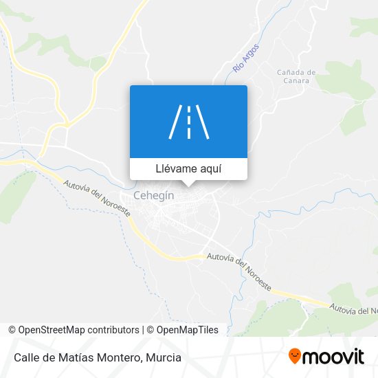 Mapa Calle de Matías Montero
