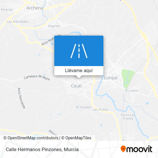 Mapa Calle Hermanos Pinzones