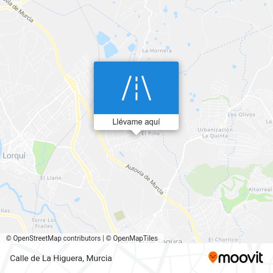 Mapa Calle de La Higuera