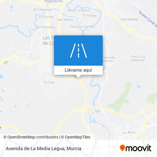 Mapa Avenida de La Media Legua