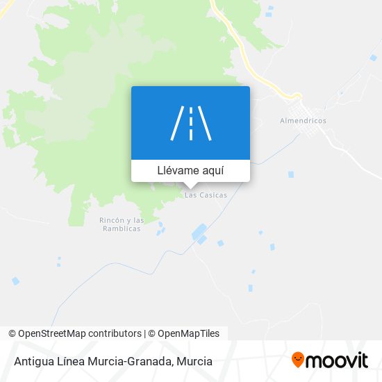 Mapa Antigua Línea Murcia-Granada
