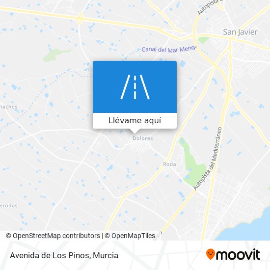 Mapa Avenida de Los Pinos