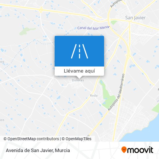 Mapa Avenida de San Javier