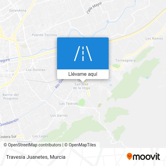 Mapa Travesía Juanetes