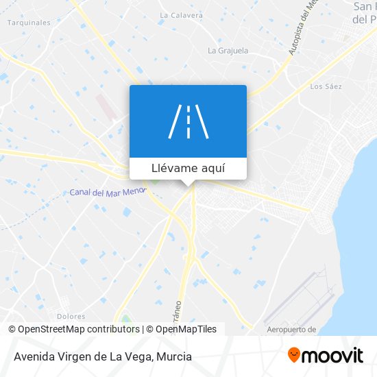 Mapa Avenida Virgen de La Vega